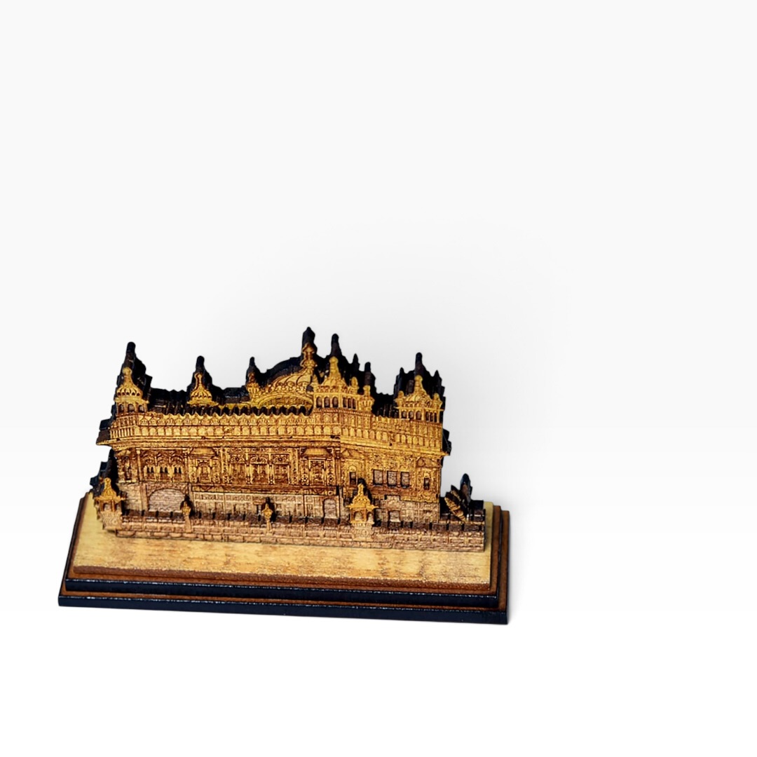 Golden Temple Decorative Wooden Handcrafted Frame - Image 4