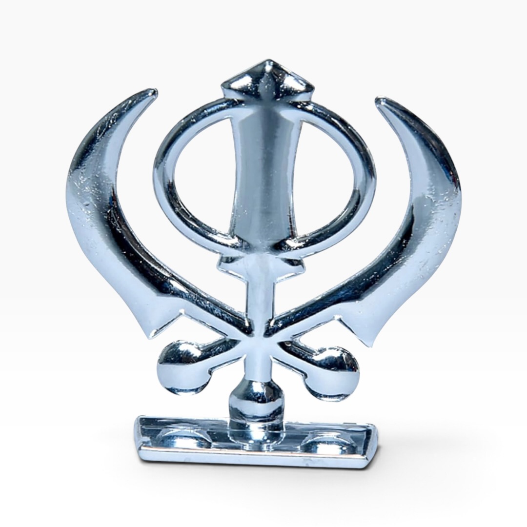 Silver Diamonds Khanda Sahib Ji - Image 4