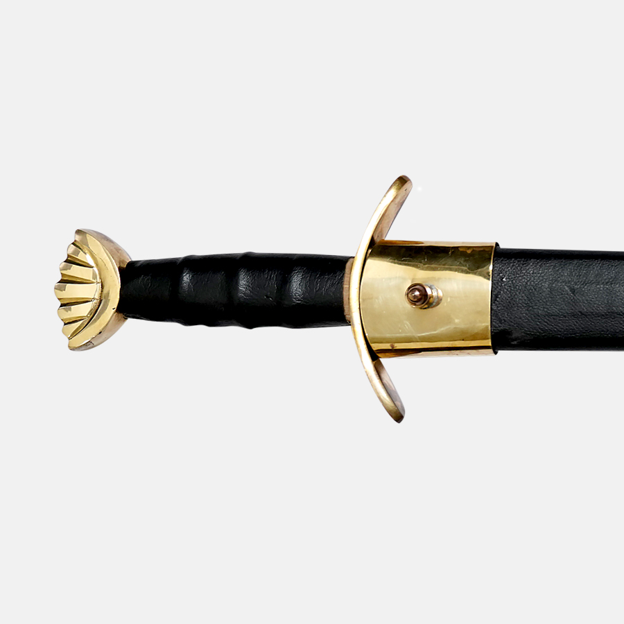 Kirpan with Black Leather Sheath - Image 3