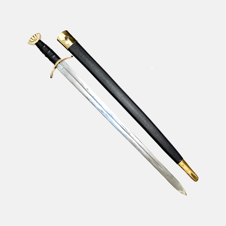 Kirpan with Black Leather Sheath - Image 4